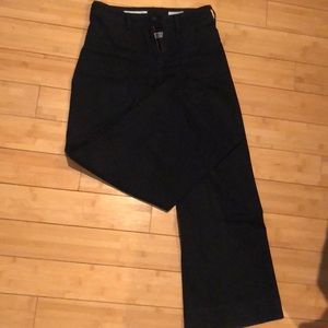 Anthropologie black wide-legged pants